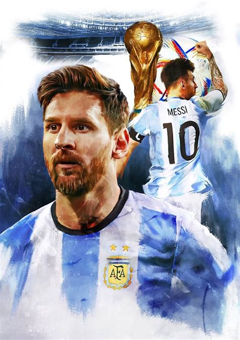 Lionel Messi Fifa World Cup 2022 Qatar Painting Lionel Messi Messi