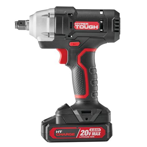 Hyper Tough 20 V Cordless 1 2 Inch Impact Wrench Variable Speed