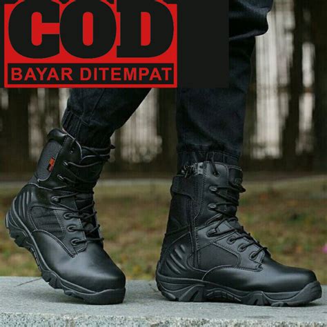 Jual Sepatu Safety Pria Boots Ujung Besi Sepatu Delta Cordura