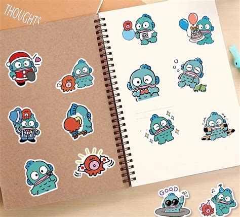 10 50pcs Sanrio Hangyodon Sticker Pack Waterproof Vinyl Decal Etsy