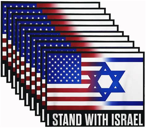 Amazon I Stand With Israel Flag Sticker Israeli Flags Decal