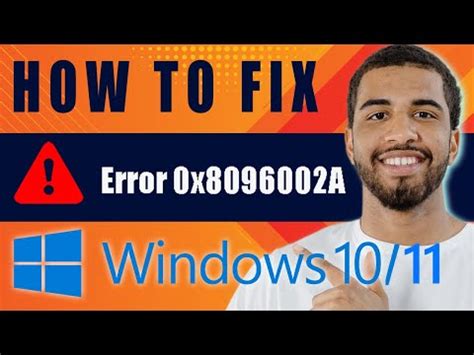 How To Fix Error Code 0x8096002A In Windows 10 11 Command Prompt