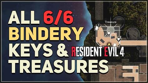 All Bindery Keys Treasure Locations Resident Evil Remake Youtube