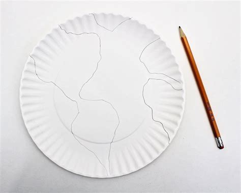 Paper Plate Earth Craft with Crumpled Tissue Paper - The Craft-at-Home ...