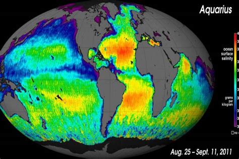 El SAC D Aquarius Produce Su Primer Mapa Global De La Salinidad De Los