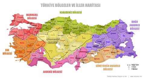 Türkiye İller ve Bölgeler Haritası - Laf Sözlük