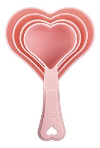 Aleissi Tazas Cucharas Medidoras Corazon 4pz Cocina Reposter Meses