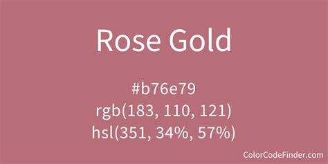 Rose Gold Color Code Is B76e79