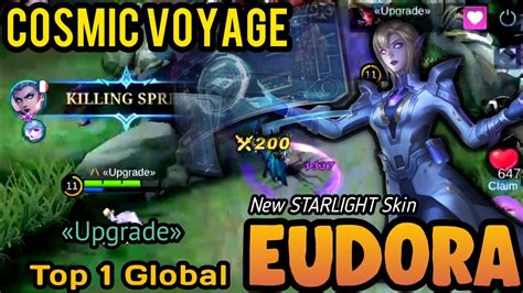 Cosmic Voyage New Skin Starlight Eudora Gameplay Top Global Eudora