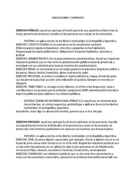 Obligaciones Y Contratos OBLIGACIONES Y CONTRATOS DERECHO PÚBLICO