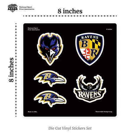 Unique Raven Baltimore NFL decal stickers for 2022 | Inspire Uplift