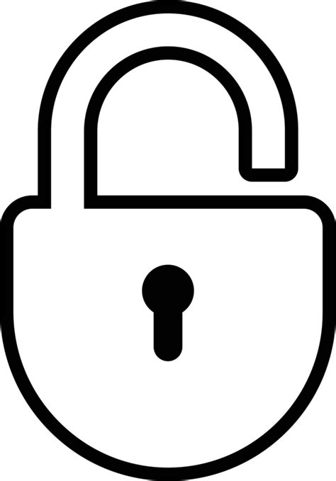 Padlock Icon In Flat Style Clip Art Png