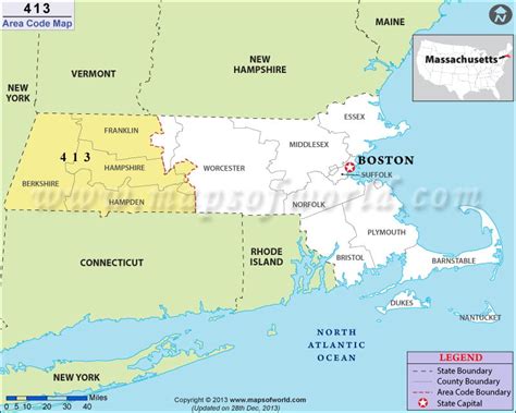 413 Area Code Map Where Is 413 Area Code In Massachusetts