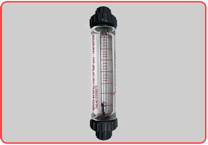 Acrylic Body Rotameter With Union Connection Fm Instruments