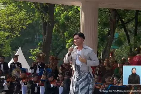 Penyanyi Vidi Aldiano Dan Lyodra Buka Rangkaian Upacara Detik Detik