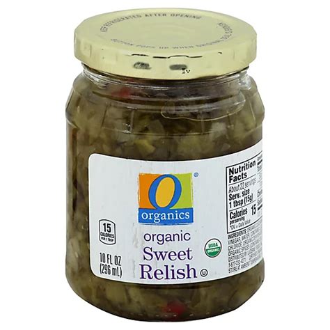 O Organics Organic Relish Sweet 10 Oz Safeway