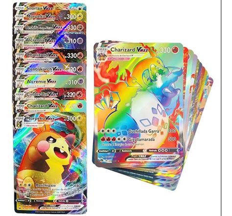 Lote 10 Cartas Pokemon Douradas Lote 30 Cartas Brilhantes