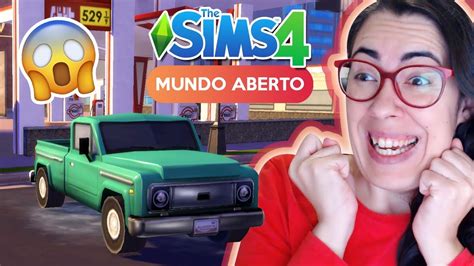 Comprei Meu Primeiro Carro No The Sims 4 Mundo Aberto Mod Youtube