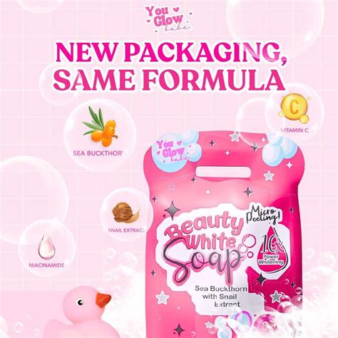 You Glow Babe Beauty White Soap X G PACK Sea Buckthorn Snail Extract Niacinamide