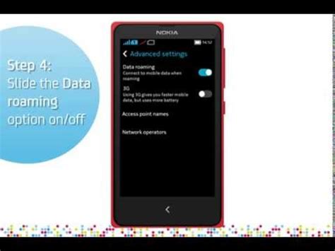 Nokia X Turn Off On Data Roaming Services Youtube