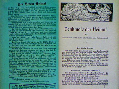 Denkmale Der Heimat Fundchronik Und Berichte Ber Kultur Und