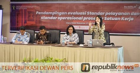 Satker Kanwil Kemenkumham Sulsel Ikut Pendampingan Evaluasi Standar