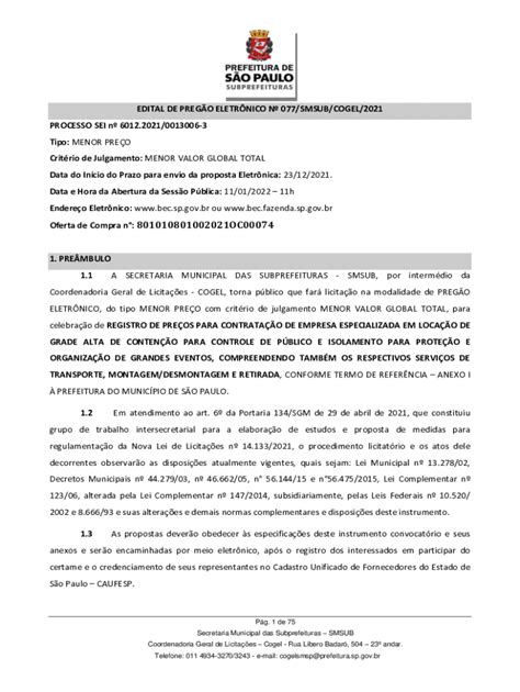 Preench Vel Dispon Vel Dirio Oficial Da Cidade De So Paulo Fax