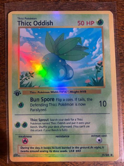 Oddish Pokemon Card