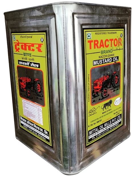 Silver 15kg Screen Printed Oil Tin Container Capacity 15 Liter At Rs