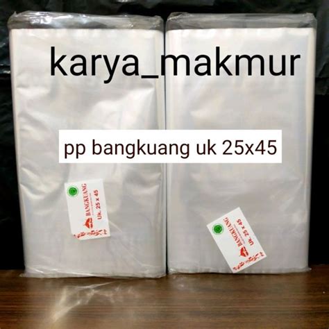 Jual Kantong Plastik Pp Bening Uk 25x45 Bangkuang Plastik Laundry