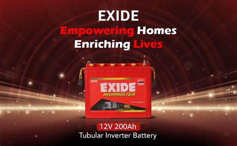 EXIDE INVAMASTER IMTT2000 12V 200Ah Tall Tubular Inverter Battery For