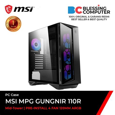 Jual Casing Msi Mpg Gungnir R Non Psu Include Fan A Rgb Shopee