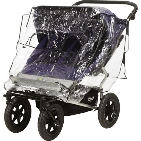 Housse De Pluie Pour Duo De Poussette Transparent Cdiscount