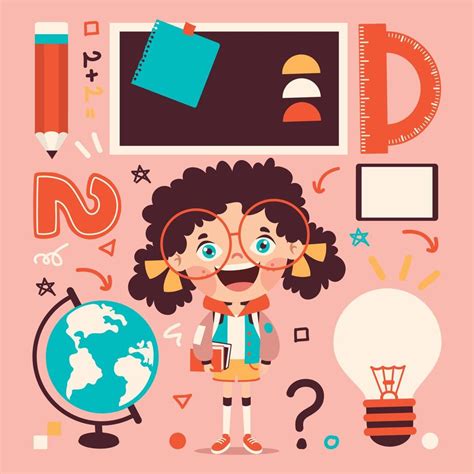 Education Concept With Cartoon Students Vector Art At Vecteezy