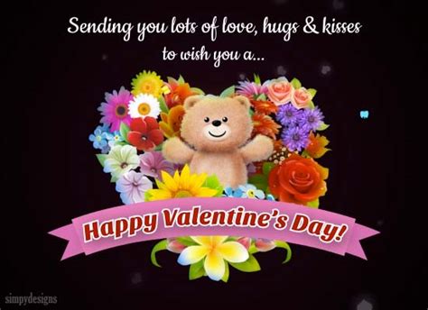 Love And Hugs On Valentines Day Free Happy Valentines Day Ecards 123