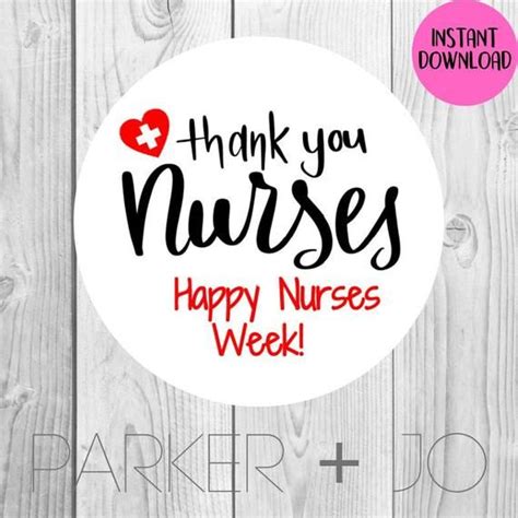 Instant Download Thanks For All You Do Happy Nurses Week Nurse