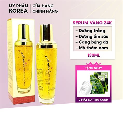 Serum Vàng 24k Dưỡng Trắng Da Dưỡng ẩm Chống Lão Hóa Tinh Chất Vàng 24k Cao Cấp Labelage Hàn