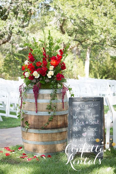 Rustic Country Wine Barrel Wedding Ideas Hi Miss Puff