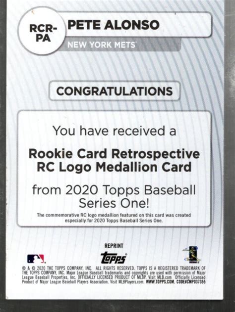 B Topps Carte Rookie R Trospective Rc Logo M Daillons Rcrpa