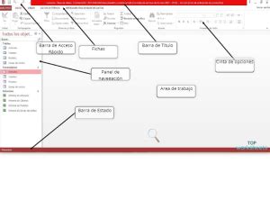 Partes De La Ventana De Access Ficha Interactiva Topworksheets