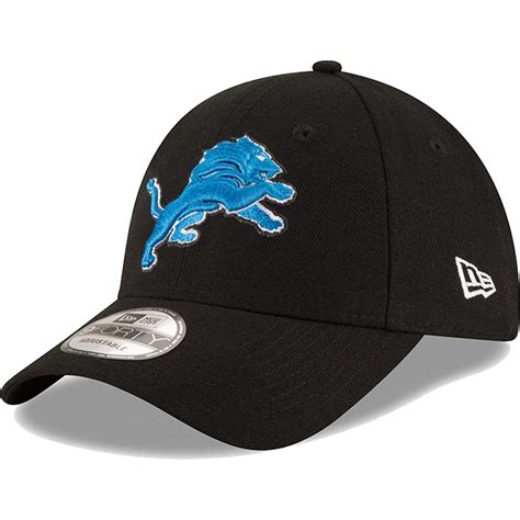 Mens New Era Black Detroit Lions 9forty The League Adjustable Hat