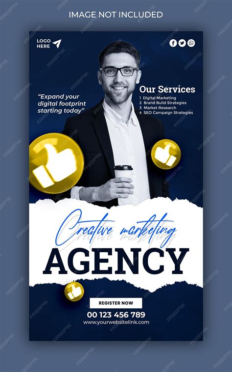 Digital marketing agency and corporate facebook and instagram story