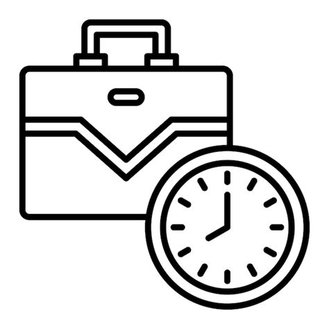 Premium Vector Working Hours Icon