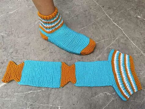 Easy Two Needle Flat Socks