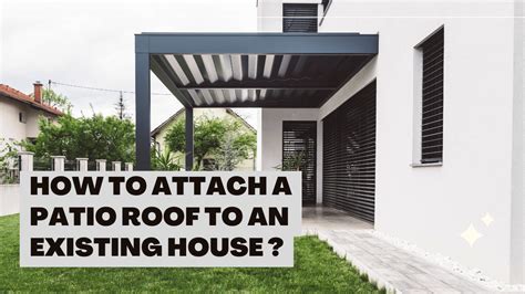 How To Attach A Patio Roof To An Existing House Construction How