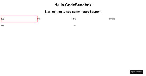 Focus Context Codesandbox