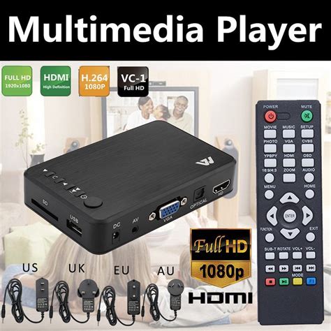 Car Mini 1080p Hd Multi Media Player Tv Box Salidas Hdmivgaav Usb Sd