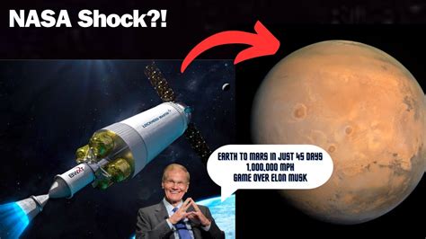 Nasas Secret Weapon Nuclear Powered Rocket To Mars In 45 Days Elon