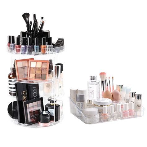 Amazon SUNFICON Rotating Makeup Organizer And Makup Storage Tray