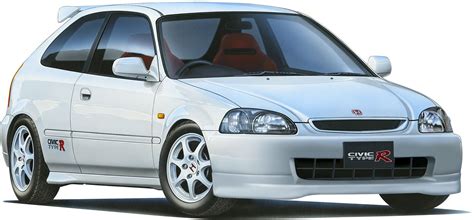 1 24 Honda Civic Type R EK9 Early Type Model Kit At Mighty Ape